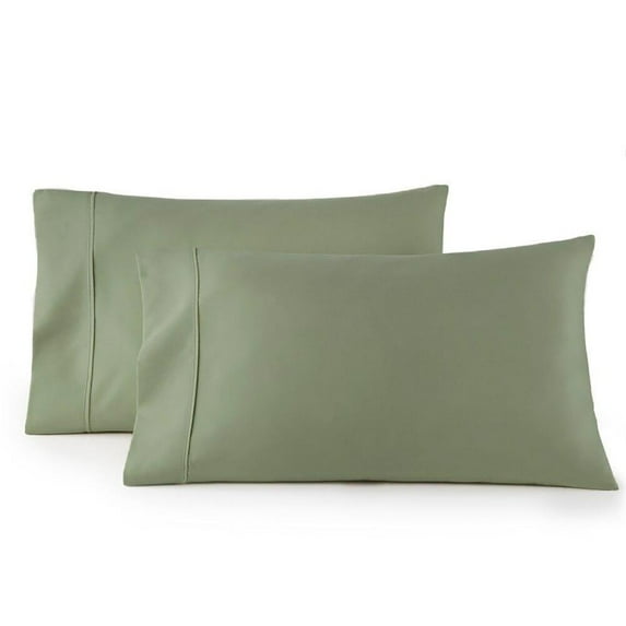 Extra Pair Of Standard Pillowcases 300 Thread Count Solid %100 Cotton - Sage