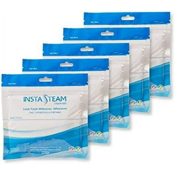 Extra Pods - Refill Kit - No Garment Bag - Clothes Wrinkle Remover - Eco Friendly - Deodorize - Electricity - Travel Steamer - Smallest Steamer - Insta Steam