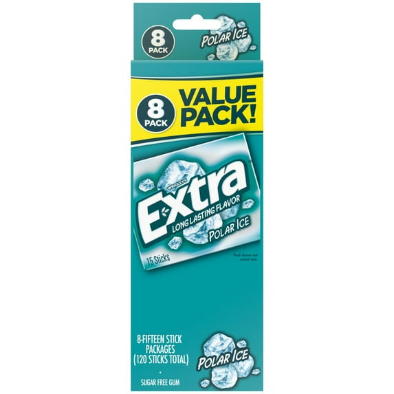 Extra Polar Ice Sugar Free Chewing Gum, 8 pk - 120 pc (Packaging Varies)