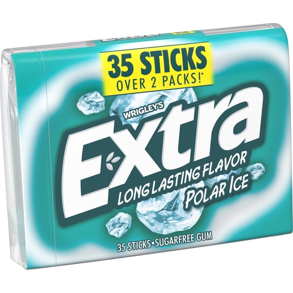 Extra Polar Ice Sugar Free Gum, 35 count per pack -- 48 per case.