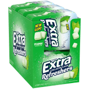 Extra Refreshers Spearmint Gum, 40 pieces, 6 ct.