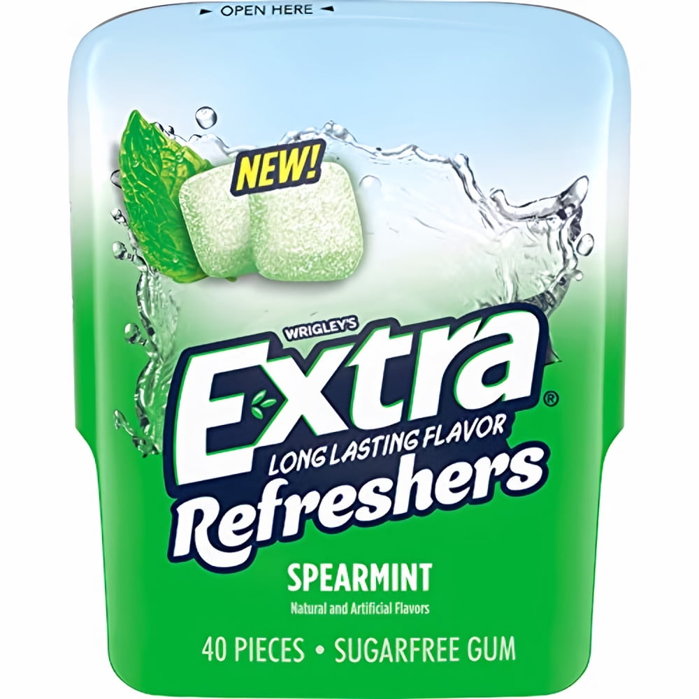 Extra Refreshers Spearmint Chewing Gum, 40 Ct