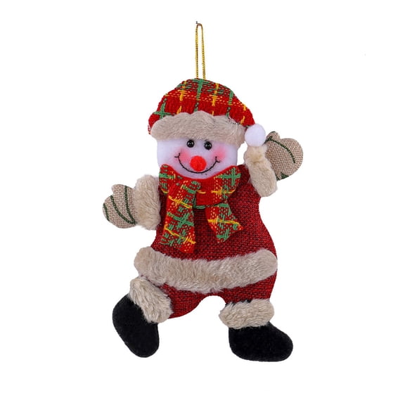 karymi Christmas Decorations Figurines Pendants Dancing Elderly People Snowmen Deer Bears Fabric Dolls Small Pendants Hanging Gifts Gift Ideas