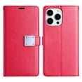 thumbnail image 1 of Extra Series Essential Leather Wallet Stand Case for iPhone 14 - Red, 1 of 3