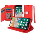 thumbnail image 1 of Extra Series Essential Leather Wallet Stand Case for iPhone 16 Pro Max - Red, 1 of 4