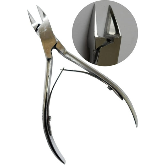 Extra Sharp Side Cutter, 4-3/4 Inch Polished Stainless Steel With Double Spring Action