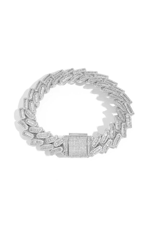 Extra Shiny Big Iced Out Cuban Chain for Men Solid Thick Hip Hop Miami Cuban Chain, Width 15mm Men Cuban Link Necklace, 16-24 Inches - Gift Box Included