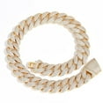 thumbnail image 1 of Extra Shiny Miami Cuban Link Chain for Men, Width 22mm Mens Cuban Chain, Solid Thick Big Hip Hop Iced Out Cuban Link Chain Necklace, 16-24 Inch - Gift Box Included, 1 of 8