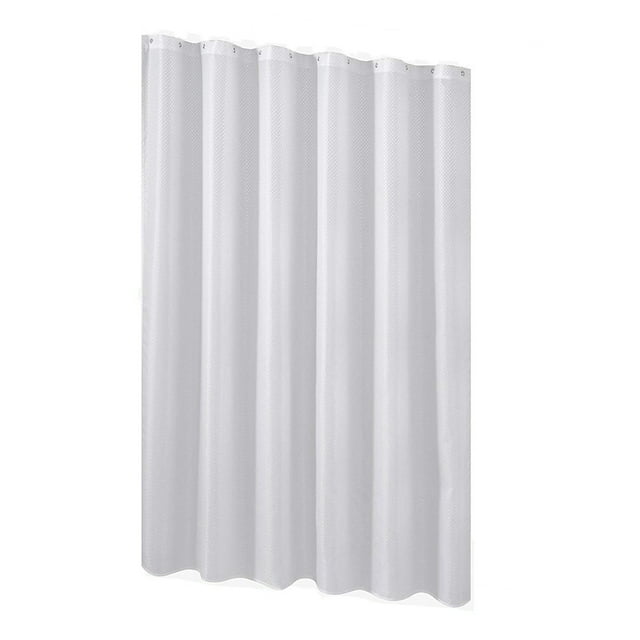Extra Shower Curtain Long Liner Fabric Shower Curtain Mildew Resistant Washable Water Repellent