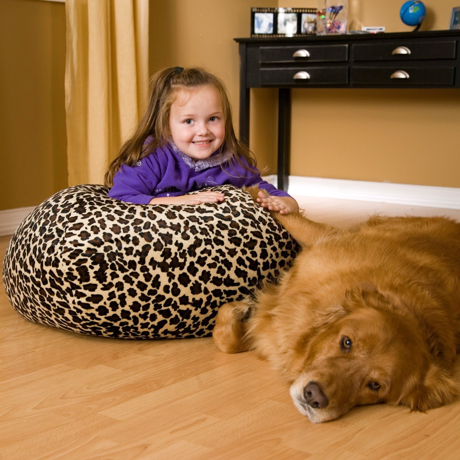 Cheetah print bean bag sales