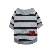 Extra Small Dog Sweater, Black Cotton Fabric, 10X8 In, Solid, 1 Pc, Frenchie Dog Clothes, Small Puppy Apparel