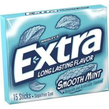 Extra Smooth Mint Sugarfree Gum, Single Pack (Pack of 2)