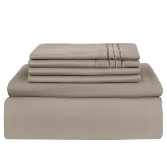 Extra Soft 14" Deep Pocket 1800 Series Hotel Quality 6 Piece Bed Sheet Set