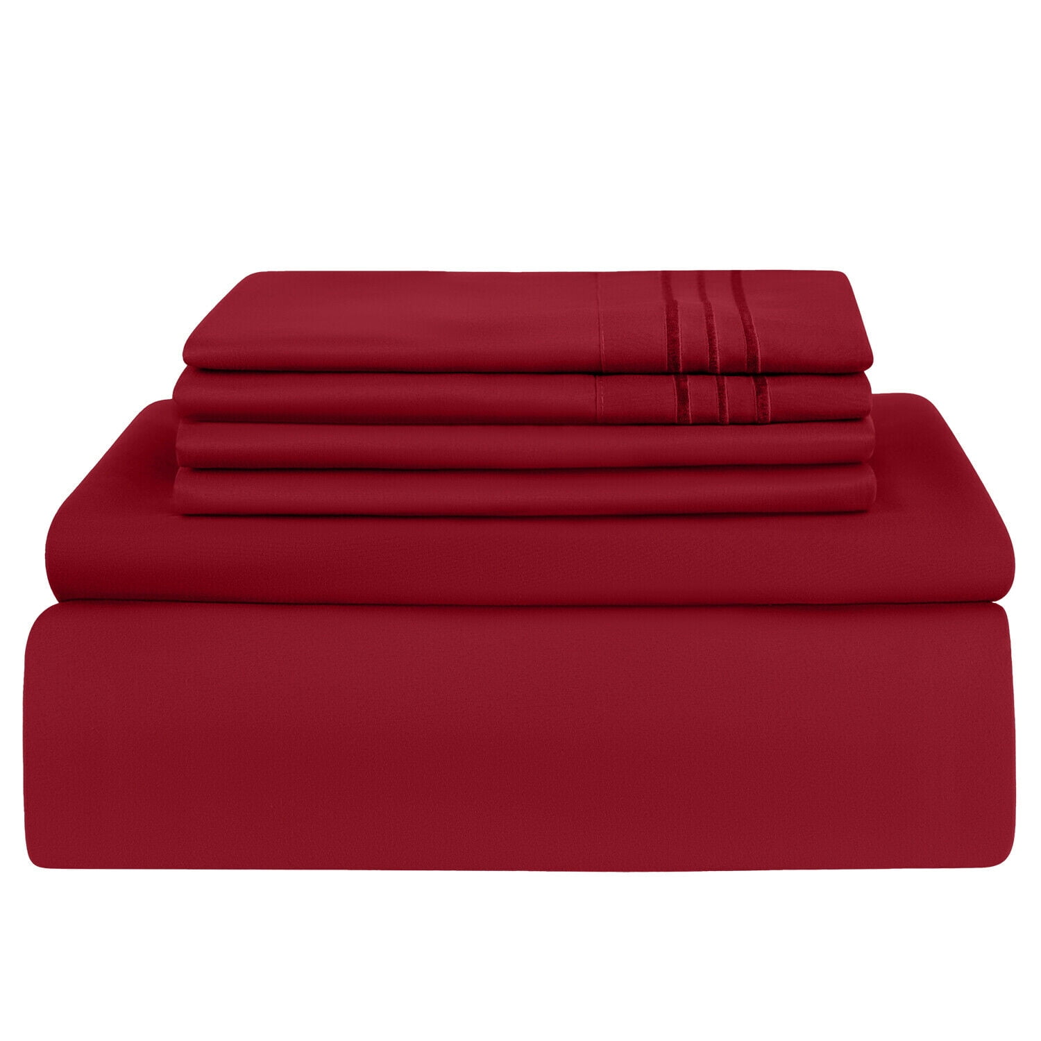 Extra Soft 14" Deep Pocket 1800 Thread Count Hotel Quality 6 Piece Bed