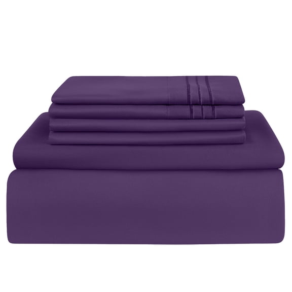 Extra Soft 14" Deep Pocket 1800 Thread Count Hotel Quality 6 Piece Bed Sheet Set