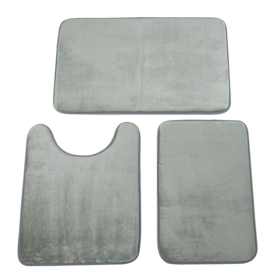 Extra Soft 3 Piece Bathroom Rugs Non Slip and Absorbent Mats Set, Memory Foam Bath Mat Set for Tub Shower & Bath Room