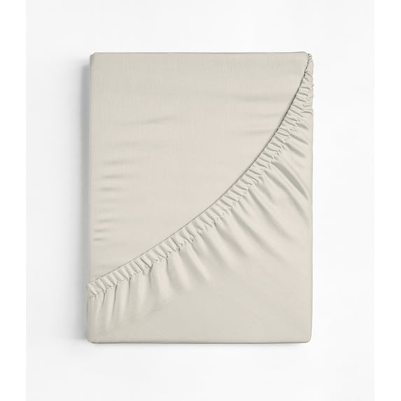 Extra Soft Full Size Fitted Sheet Bamboo Rayon Deep Pocket 15", Moisture Wicking,Cooling, Breathable, Ivory