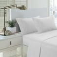 thumbnail image 1 of Extra Soft Brushed Fabric Deep Pocket 1800 Series Luxury 3-Piece Embossed Sheet Set (Twin, White), 1 of 2