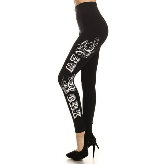 Extra Soft Capri Leggings with High Wast, "New York"