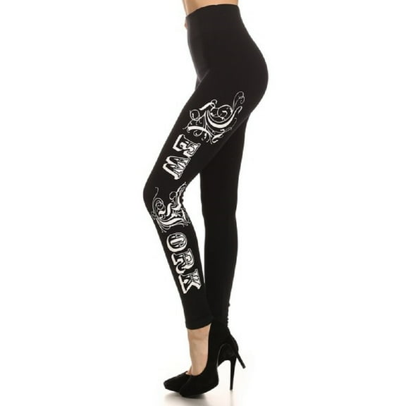 Extra Soft Capri Leggings with High Wast, "New York"