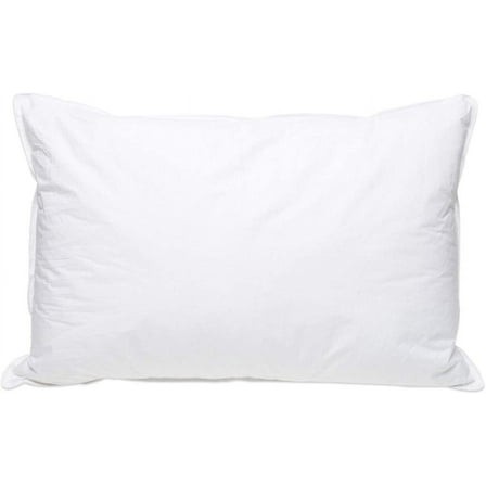 Extra Soft Down Pillow - Great for Stomach Sleepers Pillow - Very Flat - Bed Pillow - White Duck Down - Queen Size