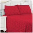 thumbnail image 1 of Extra Soft Fitted Sheet, Burgundy Trellis, King, 1 of 1