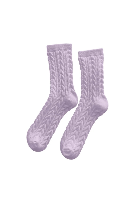 Extra Soft Knit Crew Socks Thermal Winter Sleeping Booties for Indoor Floor Comfort and Cozy Housewarming