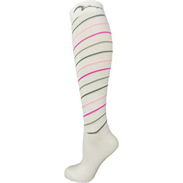 Extra Soft Small/Medium Colorful Compression Socks, Moderate/Medium Graduated Compression 15-20 mmHg. Therapeutic, Occupational, Travel & Flight Knee-High Hosiery. Stylish Colors: Candy Cane Swirl