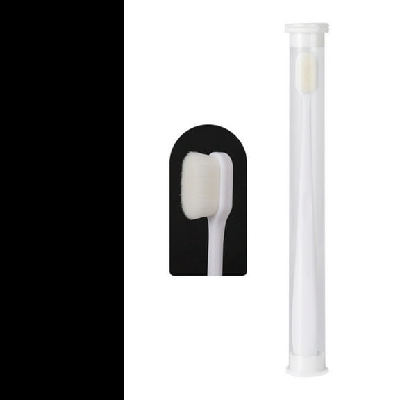 Extra Soft Toothbrush Manual Toothbrush Deep Clean High Density Bristles Gentle Oral Care Ergonomic Handle Tongue Cleaner for Sensitive Teeth Daily Use Single Pack