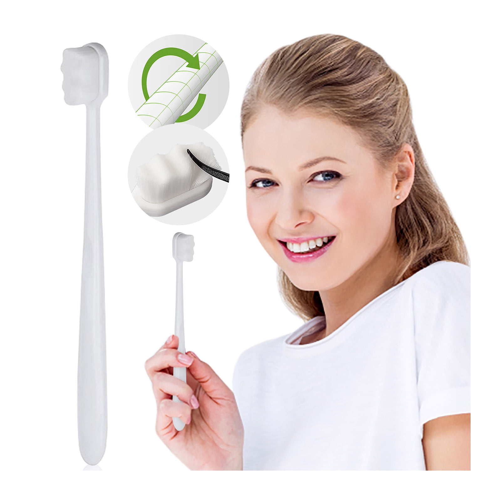 Extra Soft Toothbrush Nano Deep Clean Toothbrush With 10000 Bristles ...