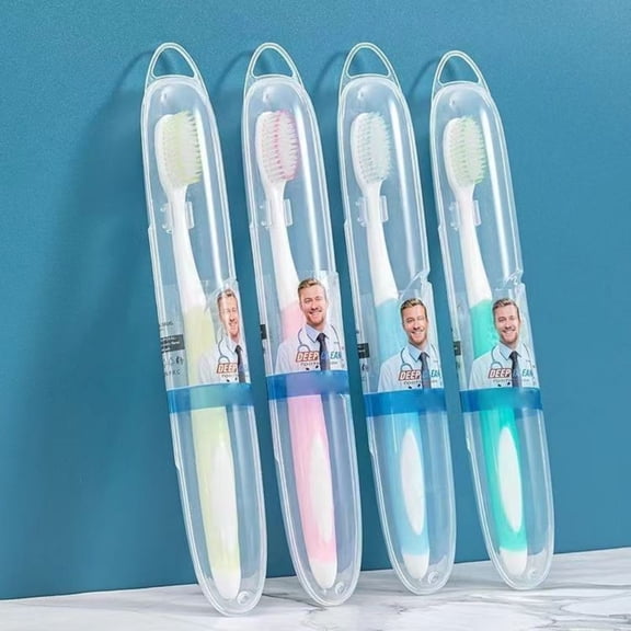 Extra Soft Toothbrush with Cone-Shaped Bristles for Sensitive Teeth (12 Count)