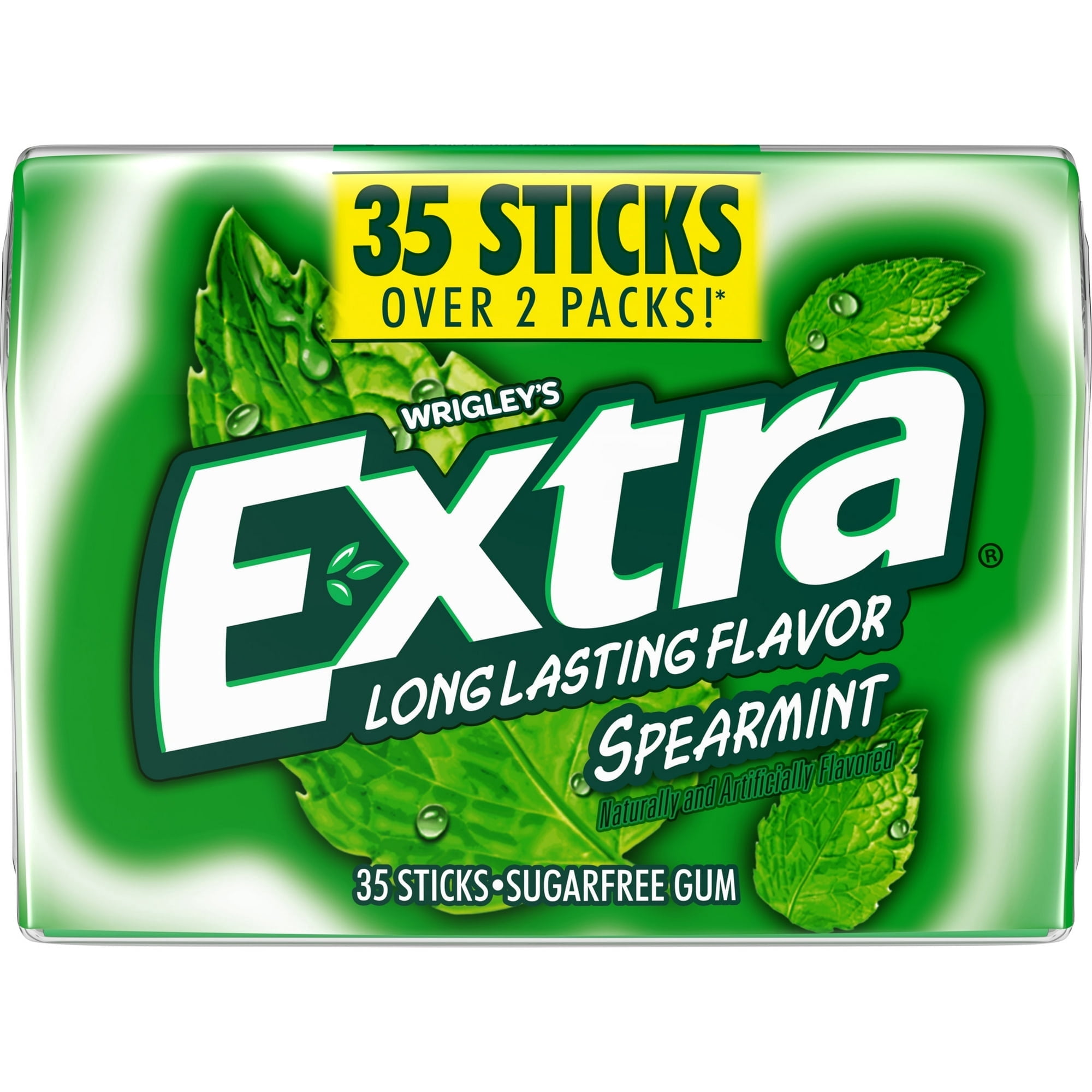 Extra Spearmint Sugar Free Chewing Gum Pack - 35 Count-Pack of 4
