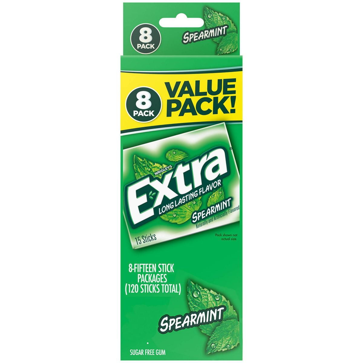 Extra Spearmint Sugar-Free Gum Value Pack - 120ct - Pack of 2