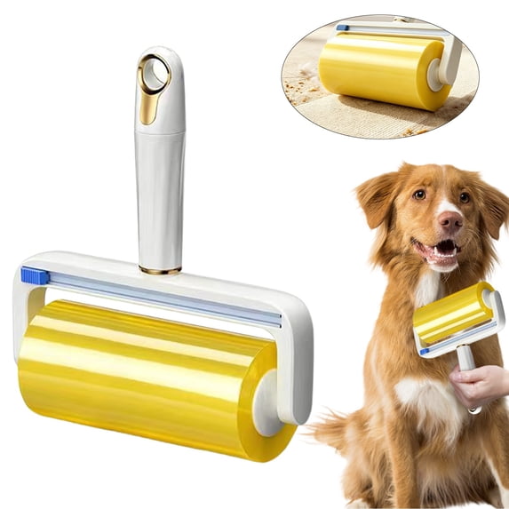 Extra Sticky Pet Lint Roller - Strong Adhesive Roller for Clothes, Sofa & Carpet, Portable Remover for Dog & Cat Hair, Reusable & Travel-Friendly Cleaning Tool, 10cm*30
