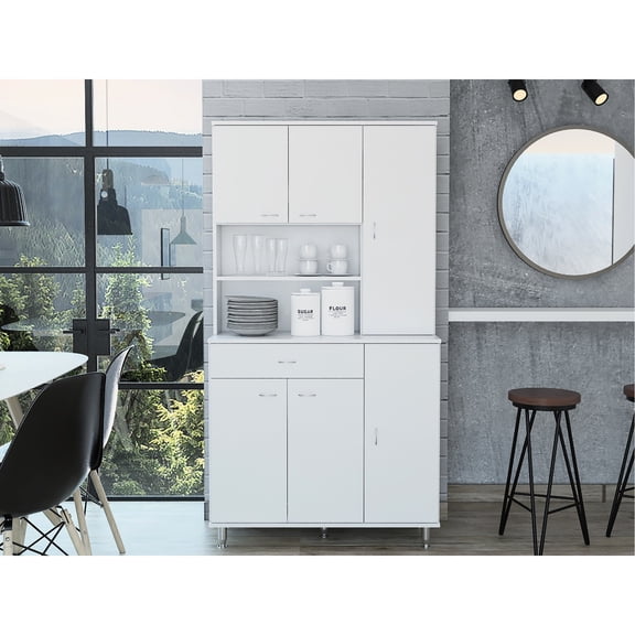 Extra Storage & Multiple Shelves - Ideal for Storing Kitchen Utensils and Dishes