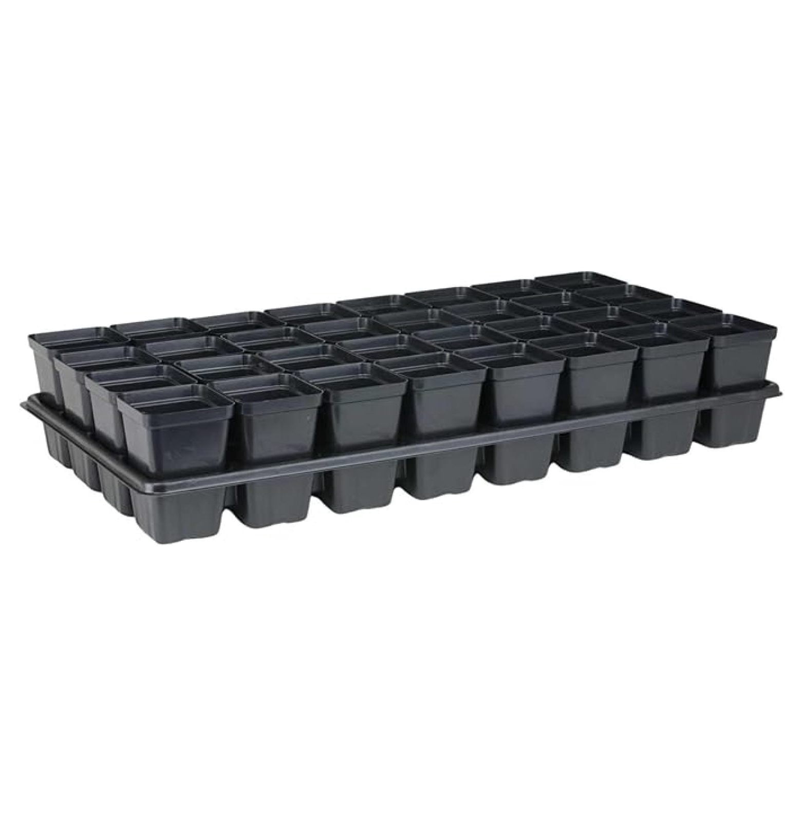 Extra Strength 32 Cell Seedling Starter Trays w/Inserts, 2 Pack, for Seed Germination, Plant Propagation, Growing Trays, Planting Starter