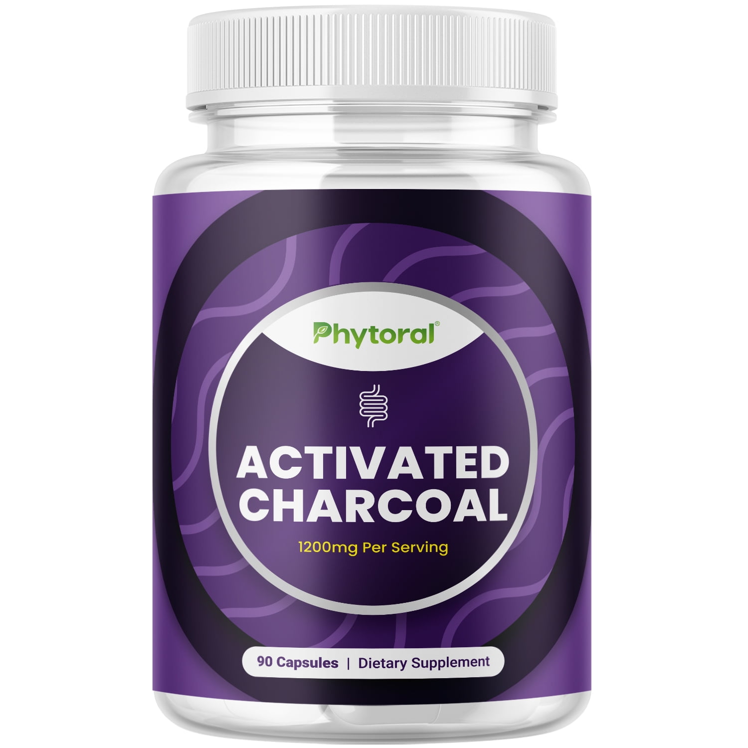 Extra Strength Activated Charcoal Pills 1200mg Vegan Activated