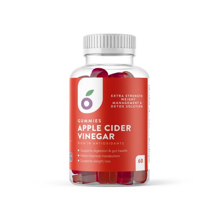 Extra Strength Apple Cider Vinegar Gummies – All Natural, Advanced Antioxidant Formula & Detox Solution – Boost Your Metabolism, Digestion, and Promote Gut Health. 60 Count (30 Servings)