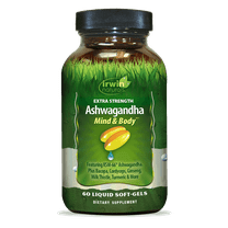 Irwin Naturals Extra Strength Ashwagandha Mind & Body – 60 Liquid Soft-Gels
