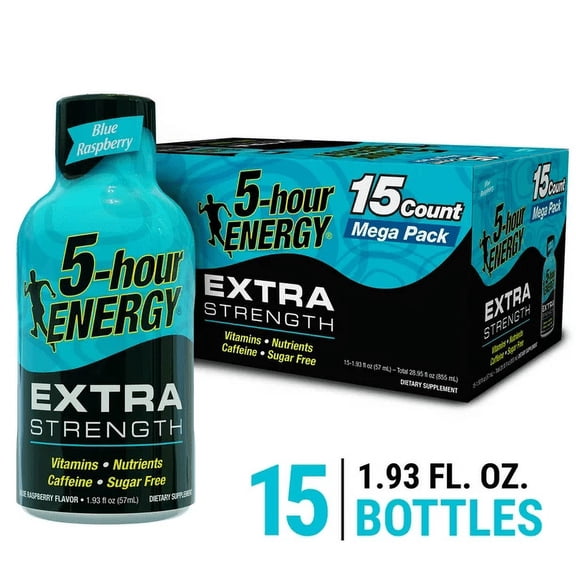 Extra Strength, Blue Raspberry, 1.93 oz, 15 Count