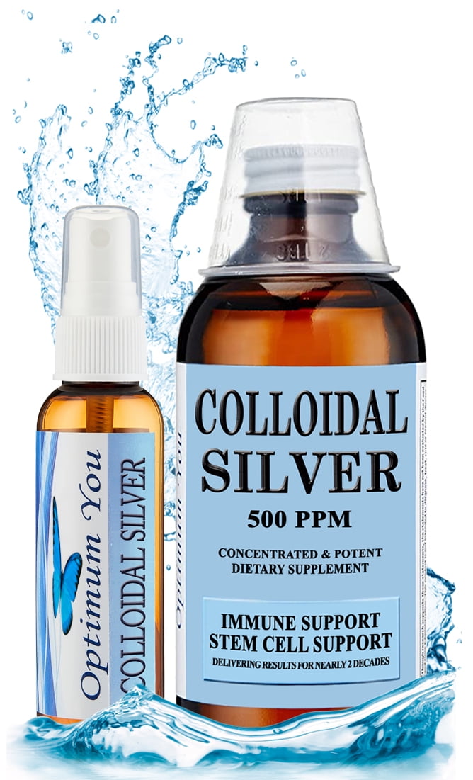 Extra Strength Colloidal Silver Liquid by Optimum you 500 PPM (8 oz