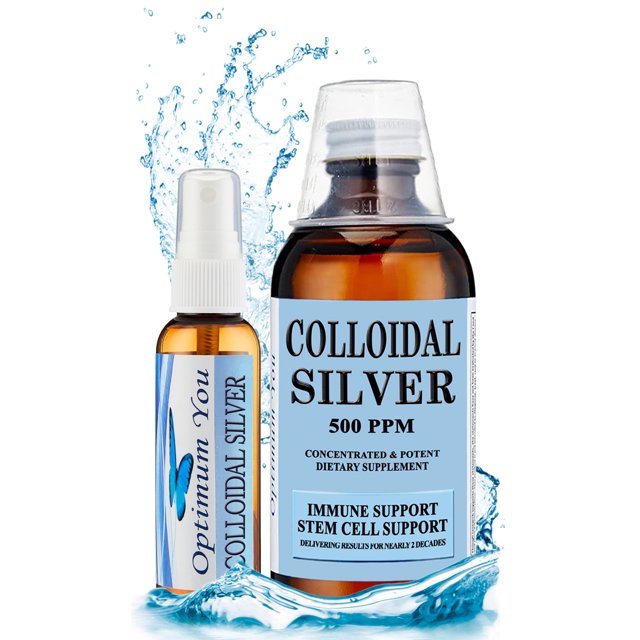 Extra Strength Colloidal Silver Liquid by Optimum you 500 PPM (8 oz