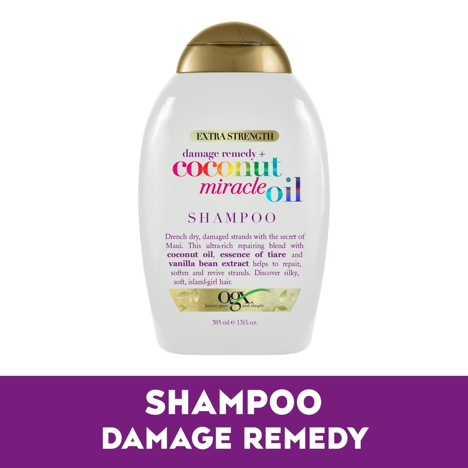 OGX Extra Strength Damage Remedy + Coconut Oil Shampoo  (图1) OGX Extra Strength Damage Remedy + Coconut Oil Shampoo  (图1)