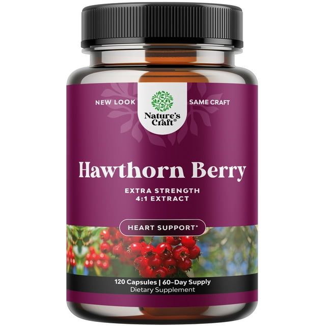 Extra Strength Hawthorn Berry Capsules 1330mg per serving 41