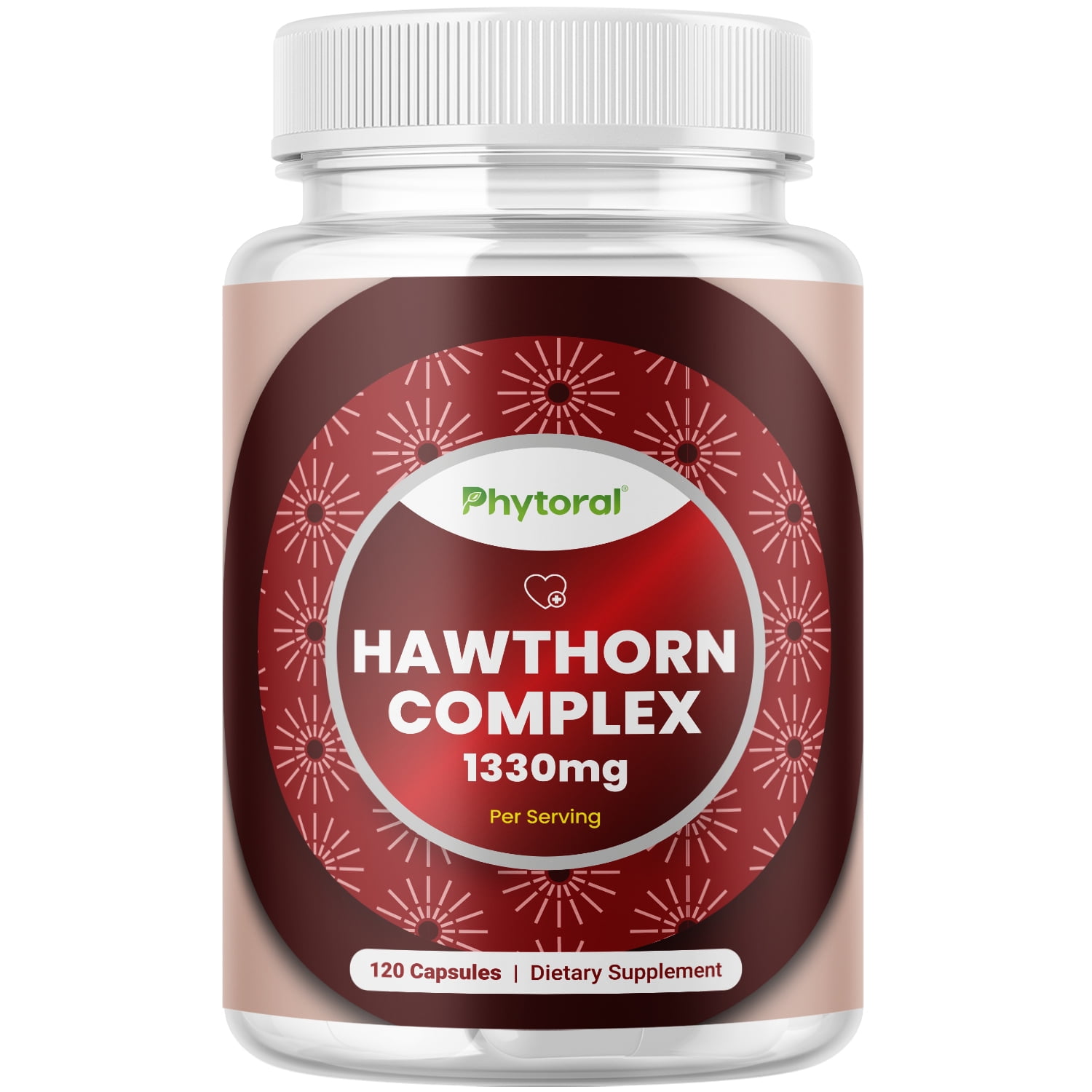 Extra Strength Hawthorn Berry Capsules Phytoral Hawthorn Supplement
