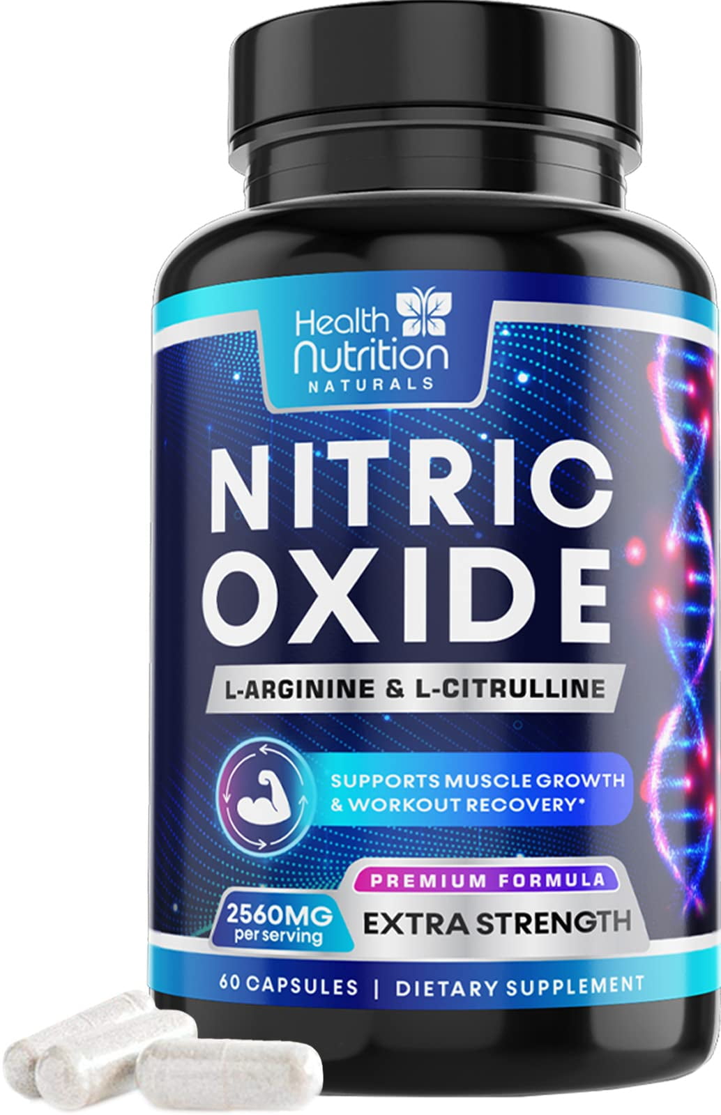 Extra Strength Nitric Oxide Supplement L Arginine 3X Strength