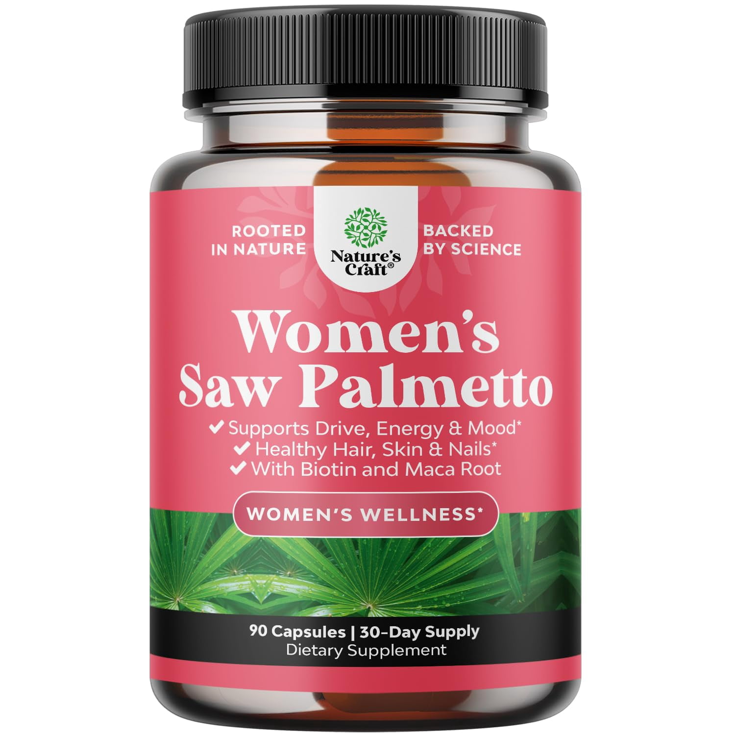 Extra Strength Saw Palmetto for Women DHT Blocker Thickening Hair