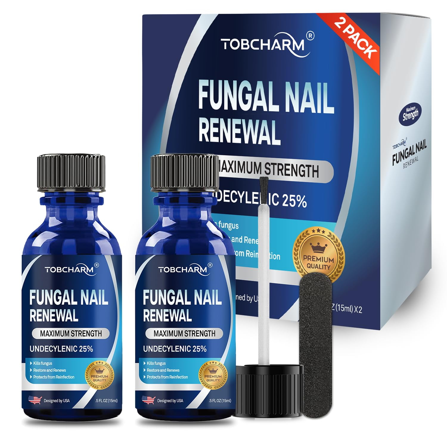 Extra Strength Toenail Fungus Treatment With 25 Undecylenic Acid And Tea Tree Oil Nail Fungus 