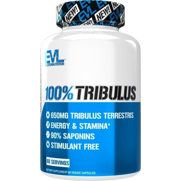 Extra Strength Tribulus Terrestris Extract 60ct - Natural Muscle Builder Supplement & Testosterone Booster for Men