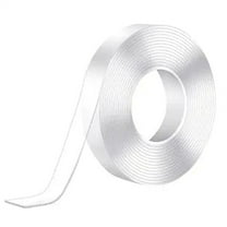 Extra Strong Double Sided Tape Heavy Duty Removable 10FT, Clear Sticky Adhesive Nano Tape Tough Washable Waterproof Mounting Tape for Hanging Picture, Poster, Carpet, Photo Deco